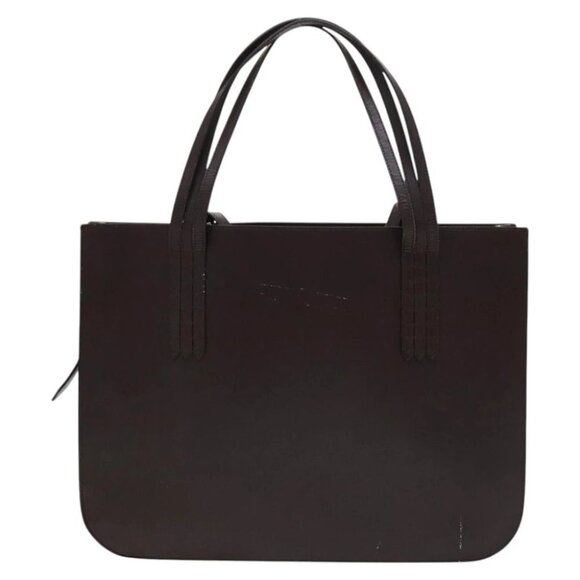 CHANEL Tote Bag Leather Brown Gold CC Auth bs22265 - Picture 3 of 14